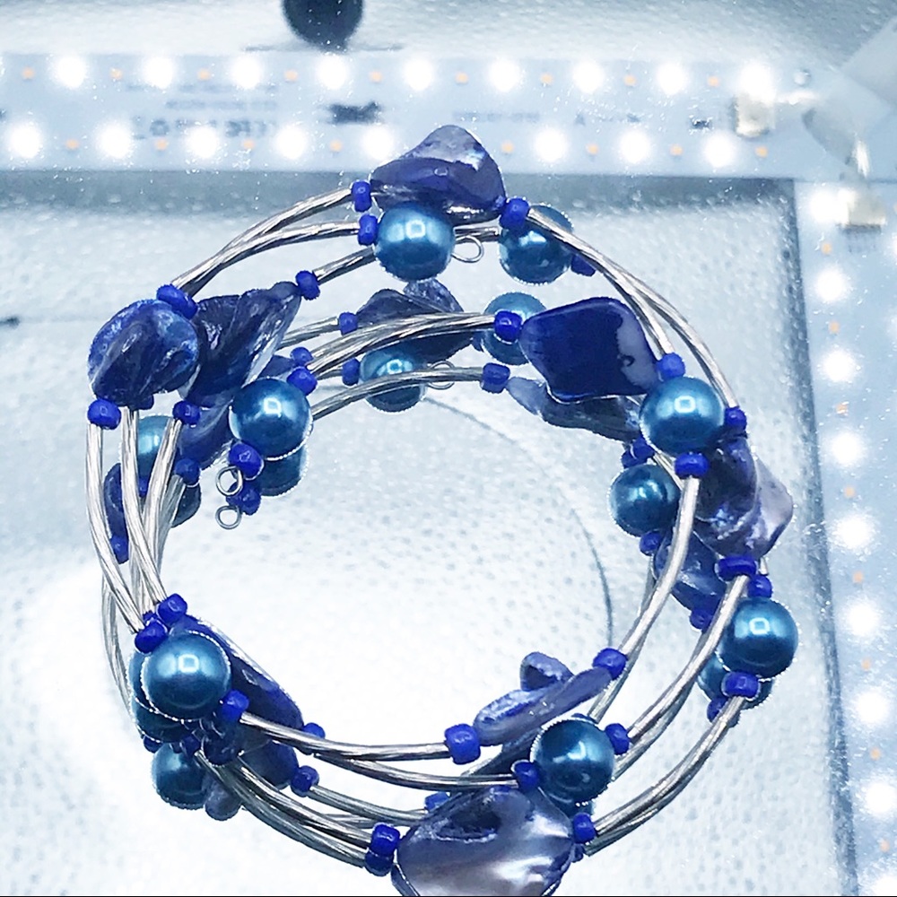 BLUE TONES EXPANSION BRACELET
